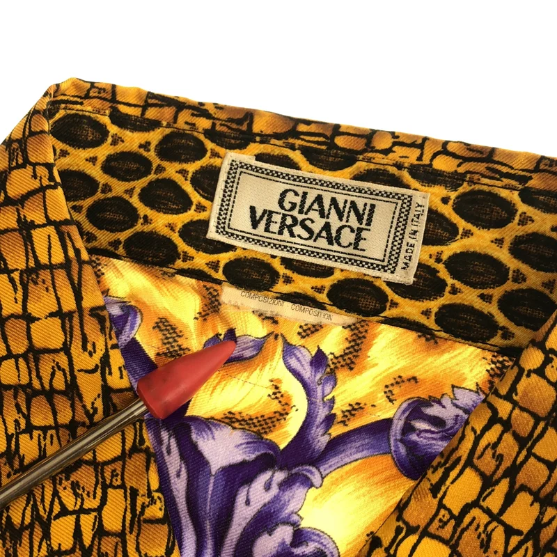 Gianni Versace / ジャンニヴェルサーチ | シルク レオパード柄 シャツ |