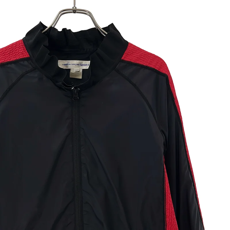 COMME des GARCONS SHIRT / コムデギャルソンシャツ | 2006SS | ナイロン ロゴ刺しゅう ラグラン トラックジャケット | M | メンズ