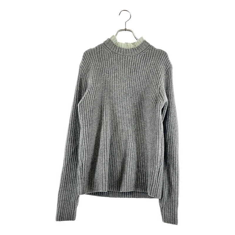 JIL SANDER / ジルサンダー | by raf simons / ウール カシミヤ レイヤード リブ ニット | 50 | メンズ