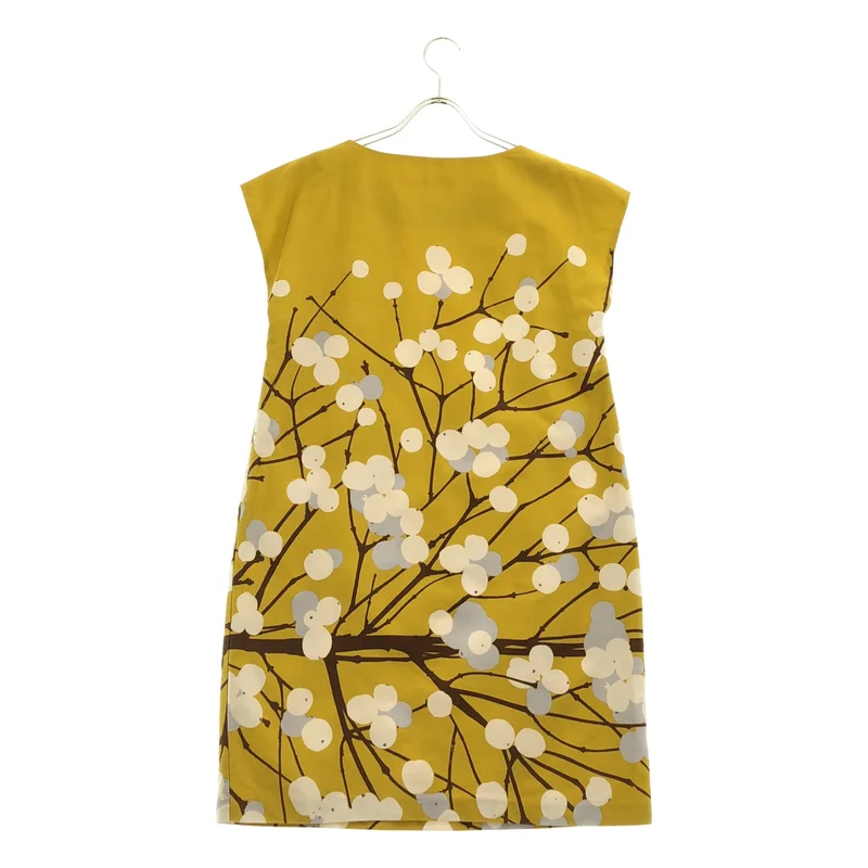 marimekko / マリメッコ | フワラープリント ノースリーブワンピース | 38 | レディース