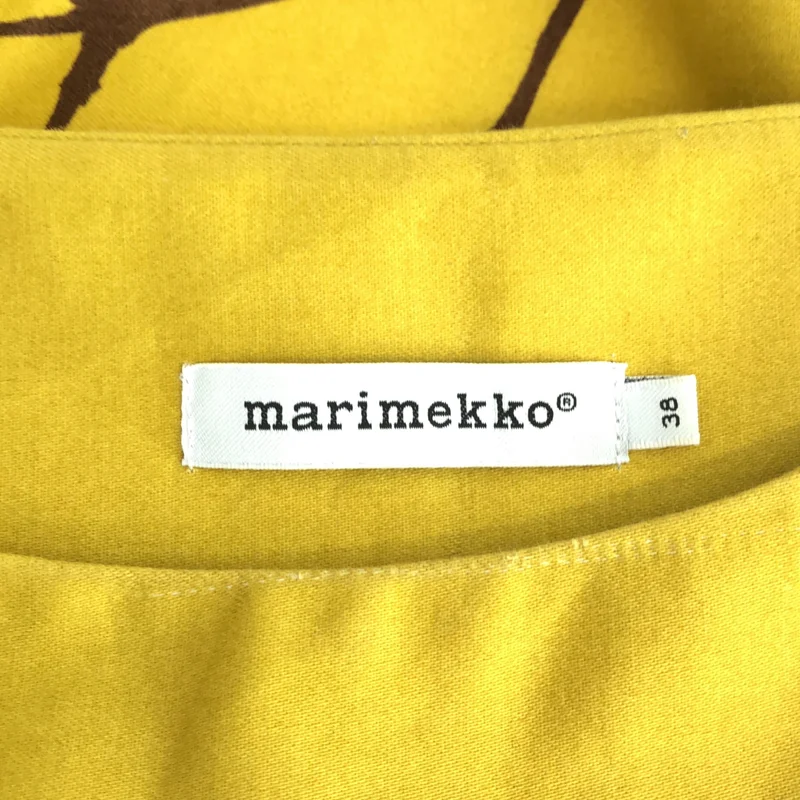 marimekko / マリメッコ | フワラープリント ノースリーブワンピース | 38 | レディース