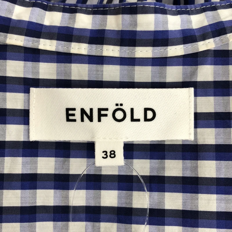 ENFOLD / エンフォルド | チェック ケープシャツ_長袖 | 38 | レディース