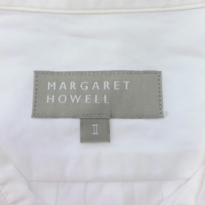 MARGARET HOWELL / マーガレットハウエル | コットン 丸襟 シャツ ブラウス | 2 | レディース