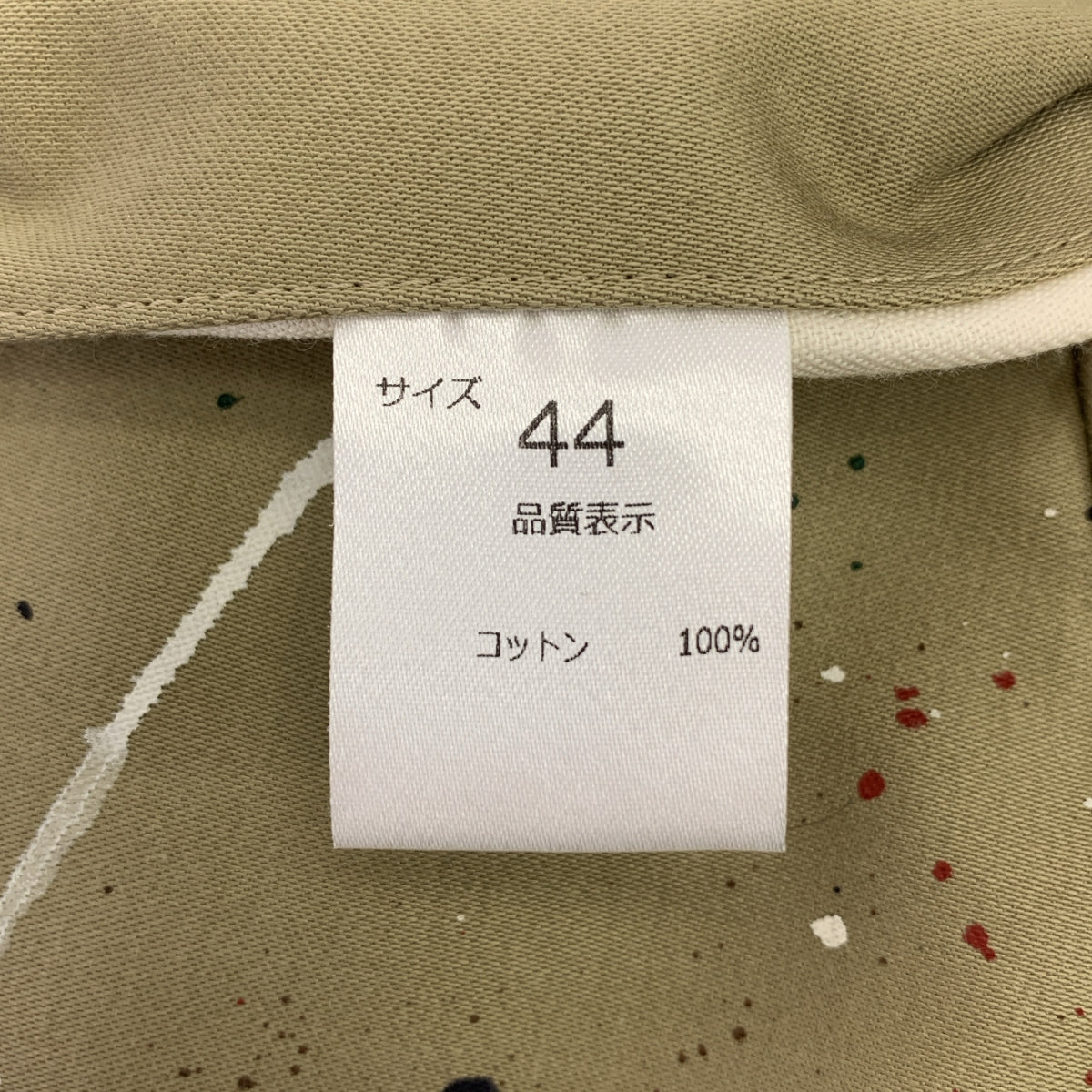 【美品】  NEAT / ニート | Paint Chino Pants ペイント加工 2タック チノパンツ | 44 | ベージュ | メンズ 美品】 NEAT / ニート | Paint Chino Pants ペイント加工 2タック