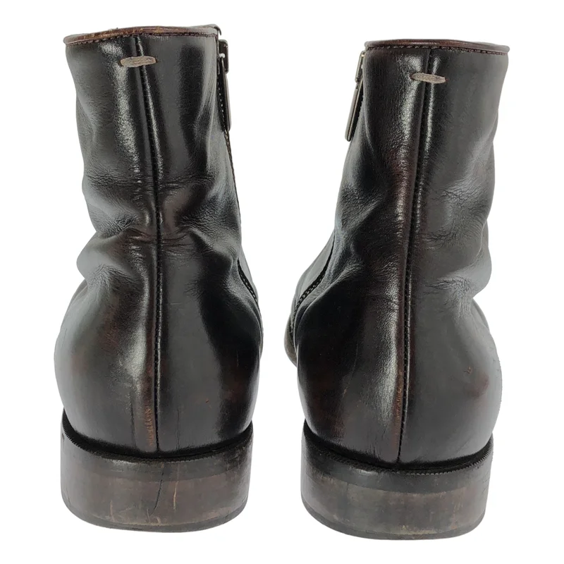 Maison Martin Margiela / メゾンマルタンマルジェラ | レザー ストレートチップ サイドジップブーツ | 42 | メンズ