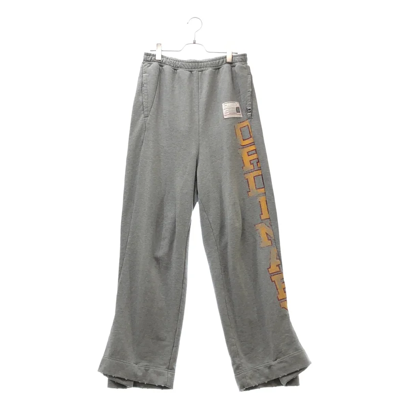 Maison MIHARA YASUHIRO / メゾンミハラヤスヒロ | 2026SS | COLLAGE PRINT RESIZED PANTS  / カレッジロゴ ドローストリング スウェット パンツ | 38 | メンズ