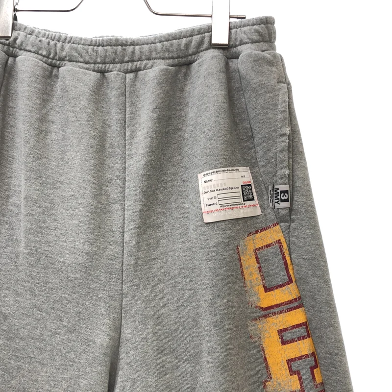 Maison MIHARA YASUHIRO / メゾンミハラヤスヒロ | 2026SS | COLLAGE PRINT RESIZED PANTS  / カレッジロゴ ドローストリング スウェット パンツ | 38 | メンズ