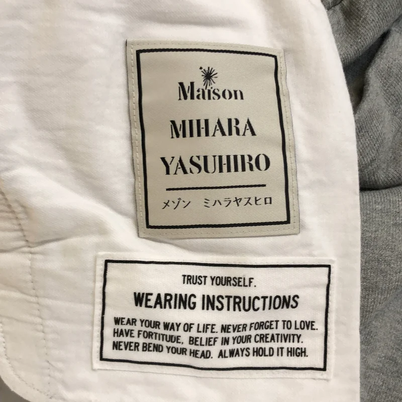 Maison MIHARA YASUHIRO / メゾンミハラヤスヒロ | 2026SS | COLLAGE PRINT RESIZED PANTS  / カレッジロゴ ドローストリング スウェット パンツ | 38 | メンズ