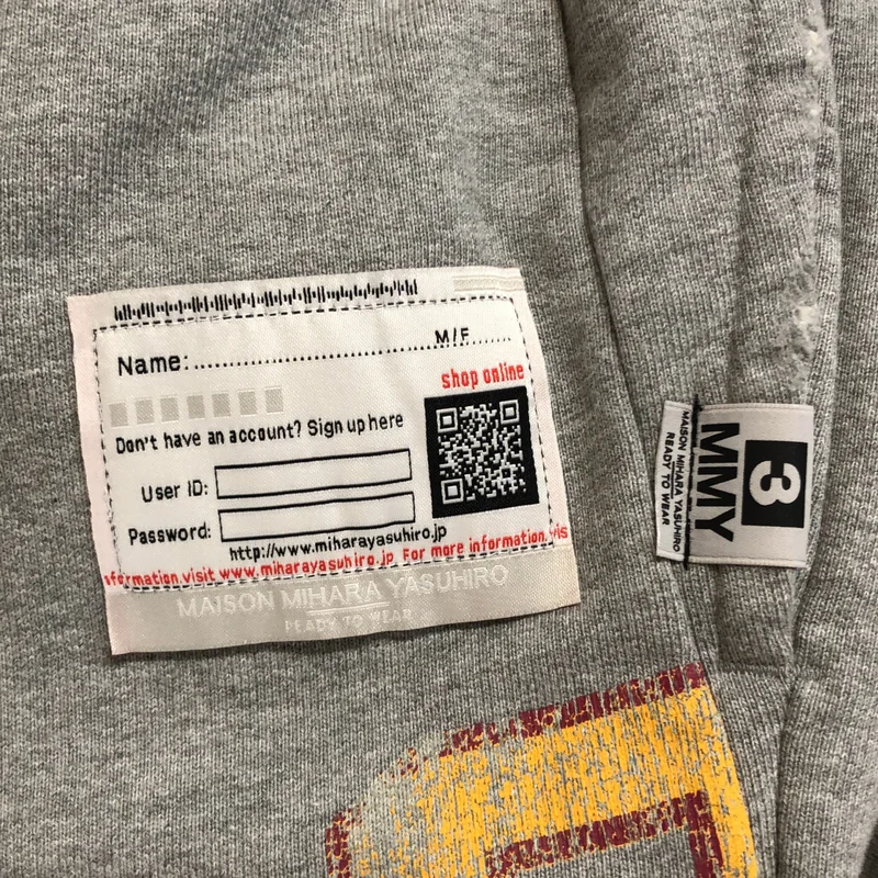 Maison MIHARA YASUHIRO / メゾンミハラヤスヒロ | 2026SS | COLLAGE PRINT RESIZED PANTS  / カレッジロゴ ドローストリング スウェット パンツ | 38 | メンズ