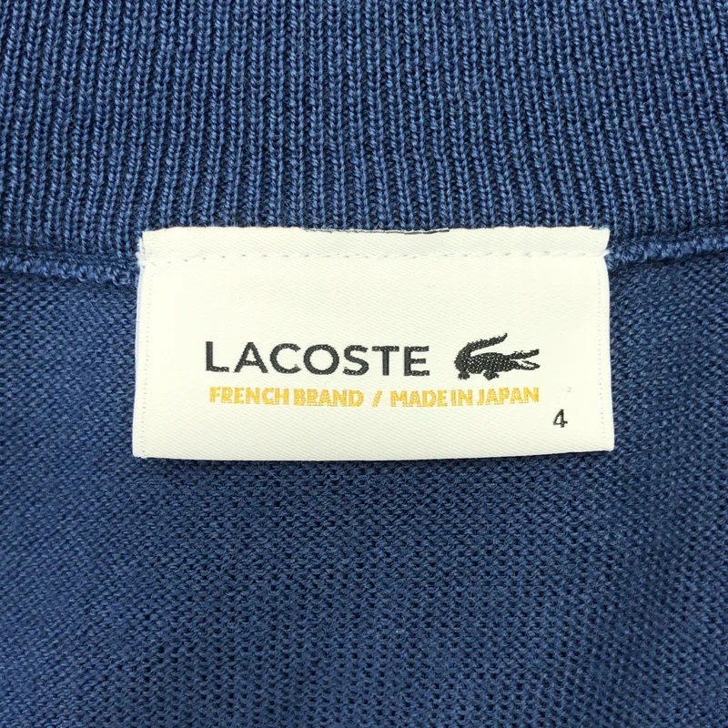 LACOSTE / ラコステ | ウォッシャブル メリノウール ドライバーズニット | 4 | メンズ