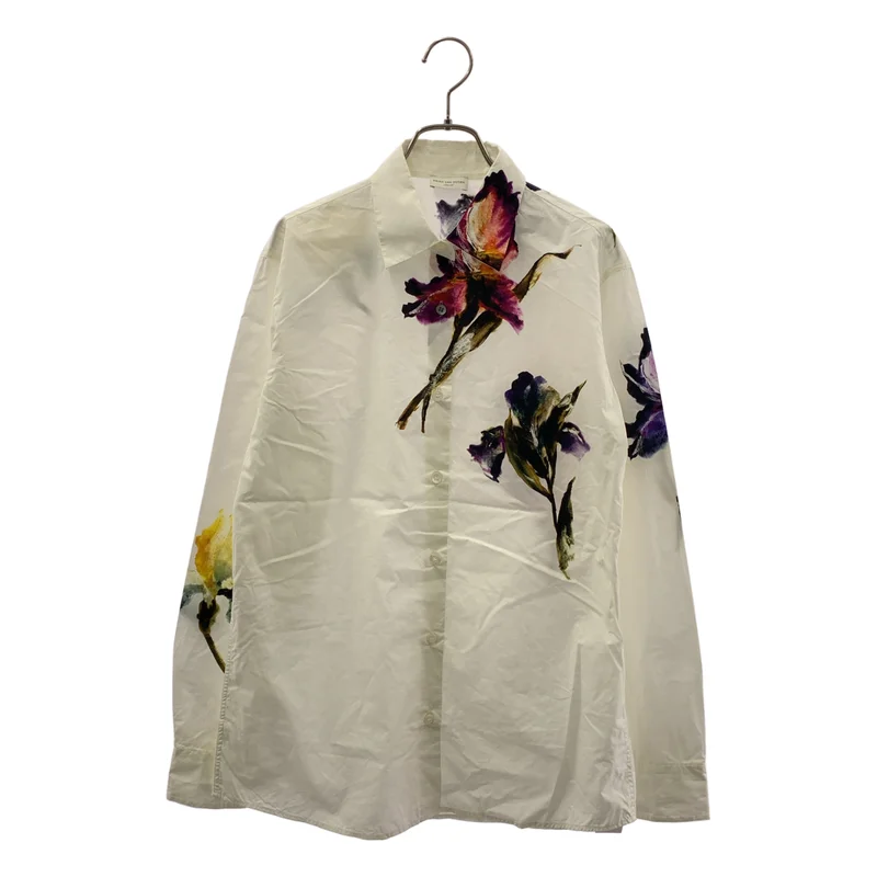 DRIES VAN NOTEN / ドリスヴァンノッテン | 2023SS | CLAVELLY TRANSP 6163 W.W.SHIRT フラワープリント シャツ | 36 | レディース