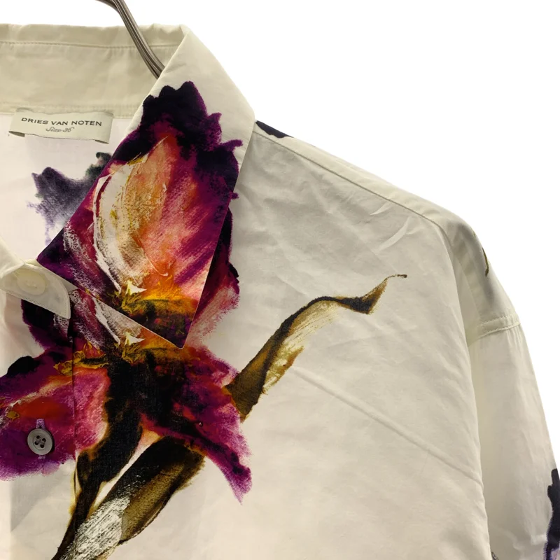DRIES VAN NOTEN / ドリスヴァンノッテン | 2023SS | CLAVELLY TRANSP 6163 W.W.SHIRT フラワープリント シャツ | 36 | レディース