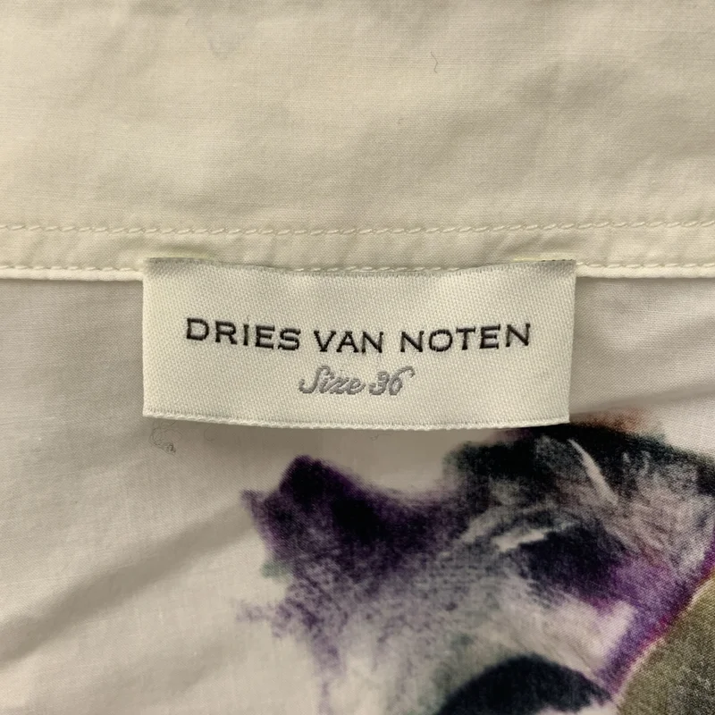 DRIES VAN NOTEN / ドリスヴァンノッテン | 2023SS | CLAVELLY TRANSP 6163 W.W.SHIRT フラワープリント シャツ | 36 | レディース