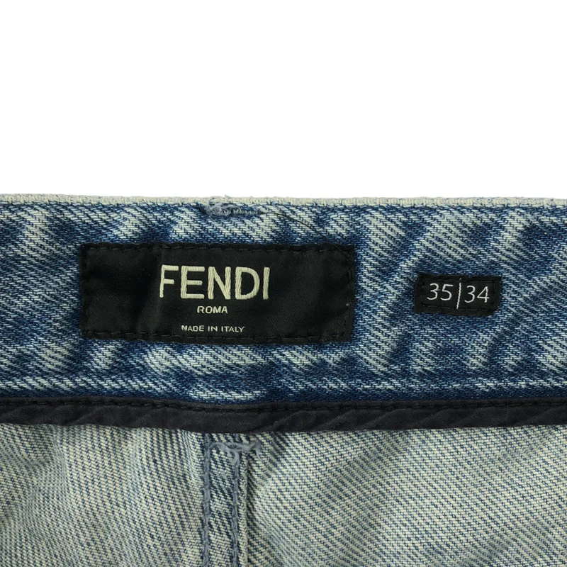 FENDI / フェンディ | ズッカ ダメージ デニムパンツ | 35 | メンズ
