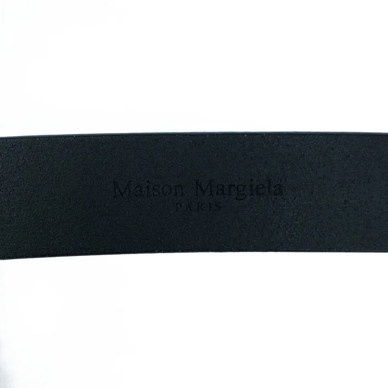Maison Margiela / メゾンマルジェラ | メタルバックル レザー ベルト | S | その他