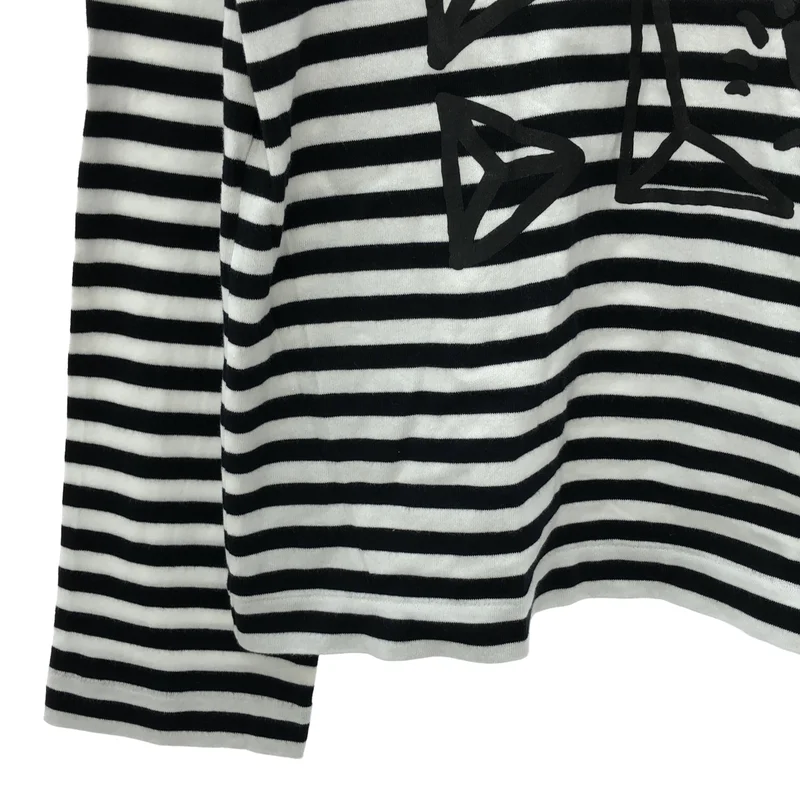 BLACK COMME des GARCONS / ブラックコムデギャルソン | 2025AW | ボーダープリント Tシャツ_長袖 1P-T505 | L | レディース