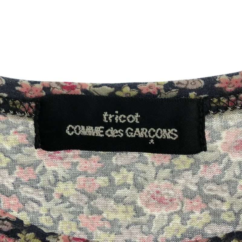 tricot COMME des GARCONS / トリココムデギャルソン | 2008SS | コットン フラワープリント 切替 カットソー |