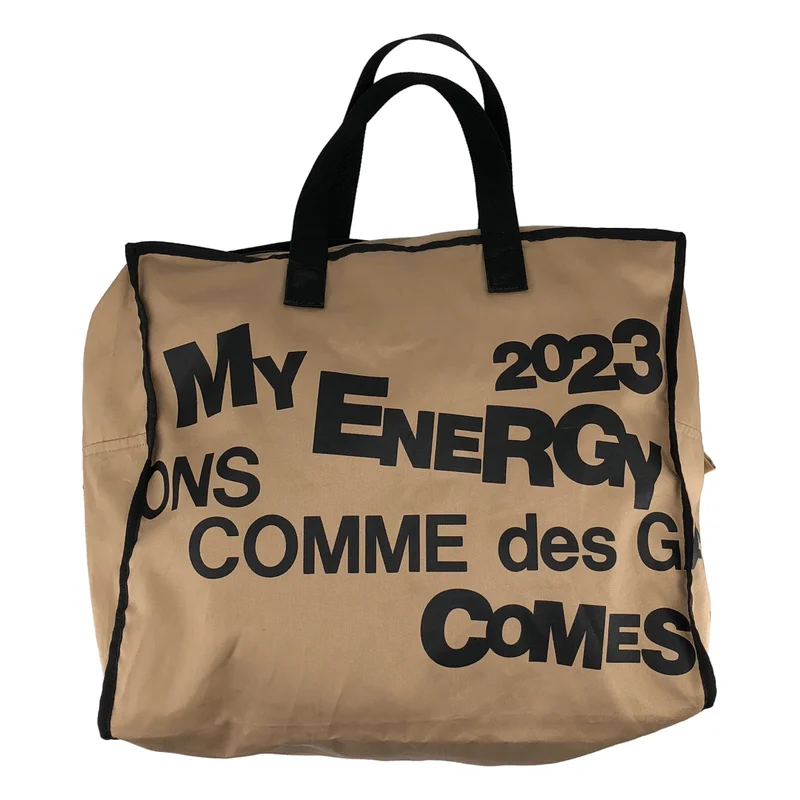 COMME des GARCONS / コムデギャルソン | コットン メッセージ ショッピング バッグ |