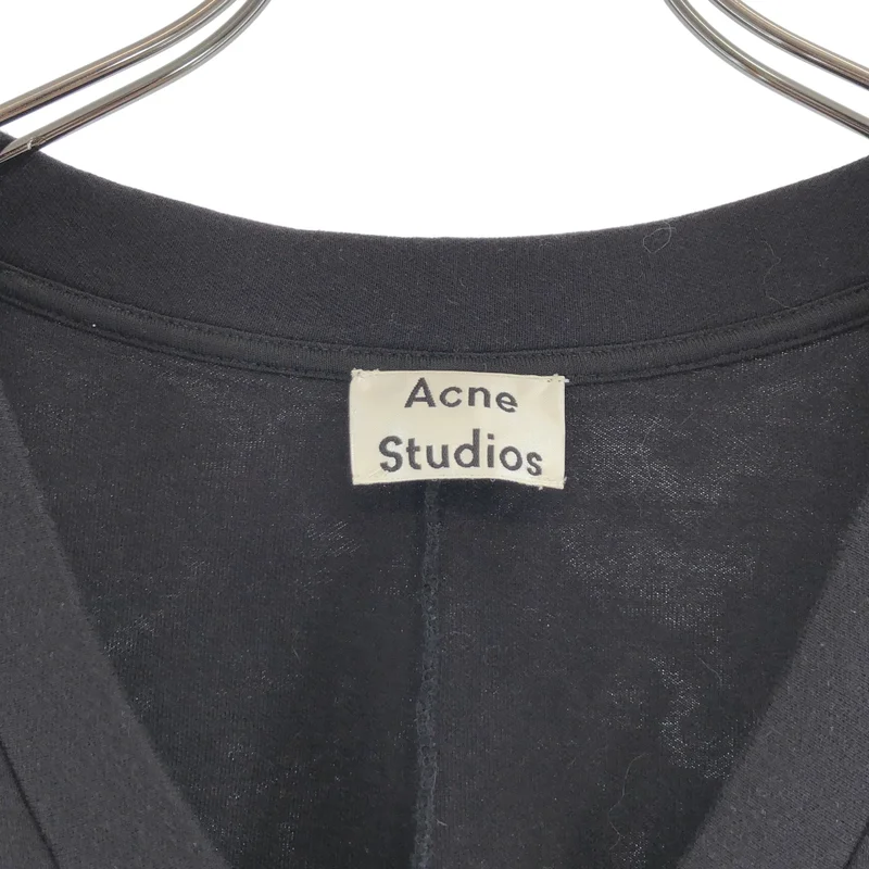 Acne Studios / アクネストゥディオズ | Vネック 半袖スウェット Tシャツ | XS | レディース
