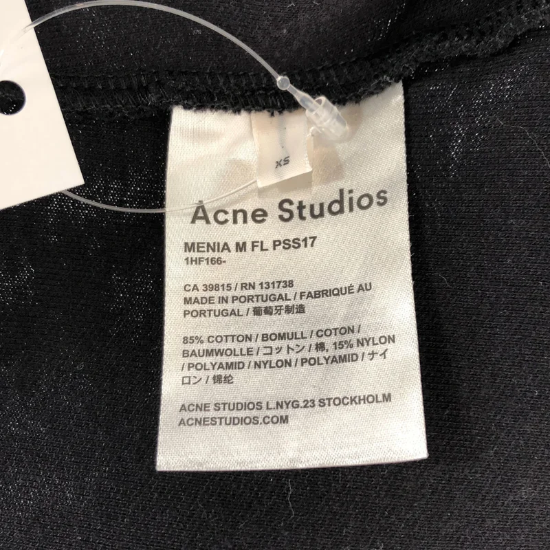 Acne Studios / アクネストゥディオズ | Vネック 半袖スウェット Tシャツ | XS | レディース