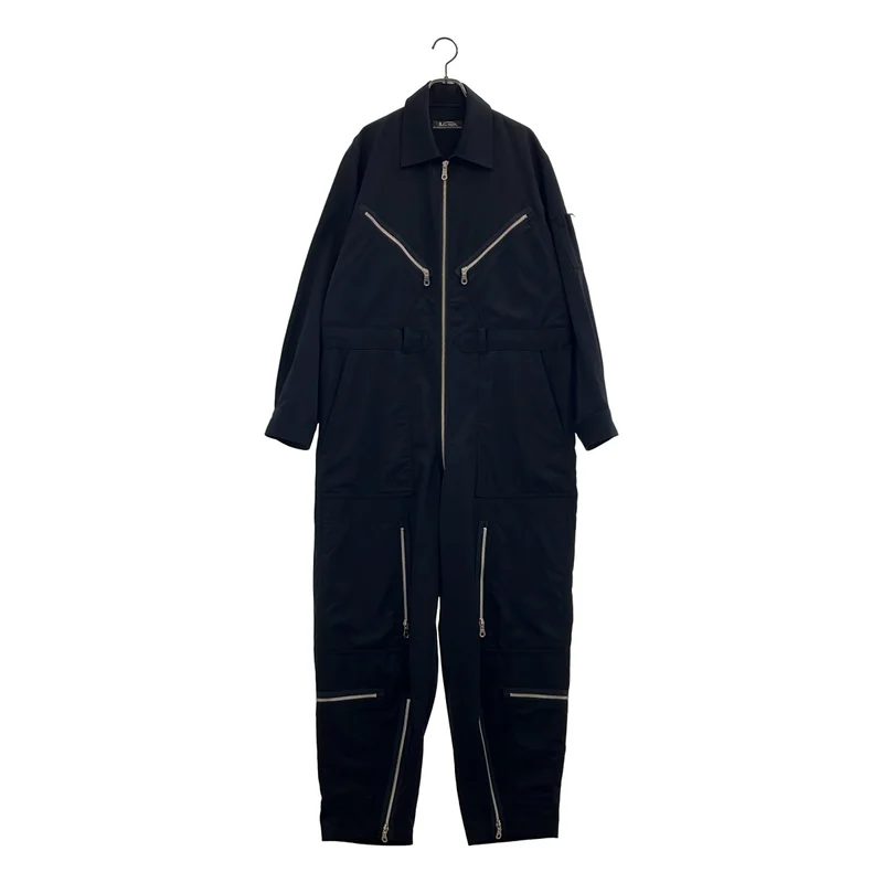 L.Q. Y's for men / エルキュー ワイズフォーメン | 1990s | ウールギャバジン ジップデザイン ジャンプスーツ | M | メンズ