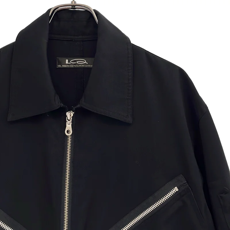 L.Q. Y's for men / エルキュー ワイズフォーメン | 1990s | ウールギャバジン ジップデザイン ジャンプスーツ | M | メンズ