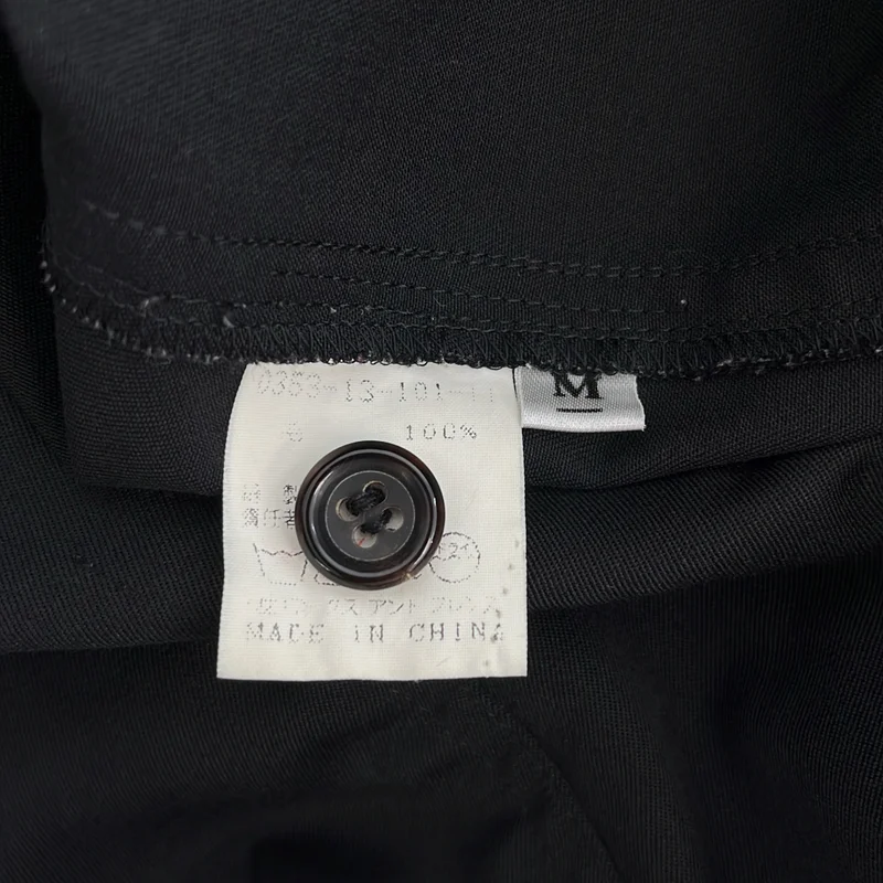 L.Q. Y's for men / エルキュー ワイズフォーメン | 1990s | ウールギャバジン ジップデザイン ジャンプスーツ | M | メンズ