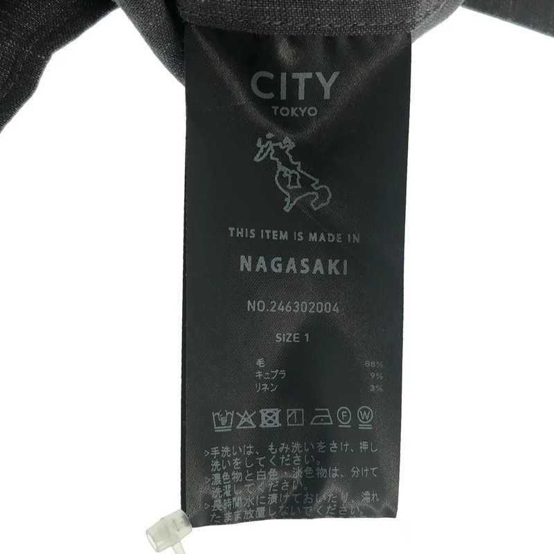 CITY TOKYO / シティトウキョウ | ウール混 ハーフスリーブ シャツ | 1 | メンズ