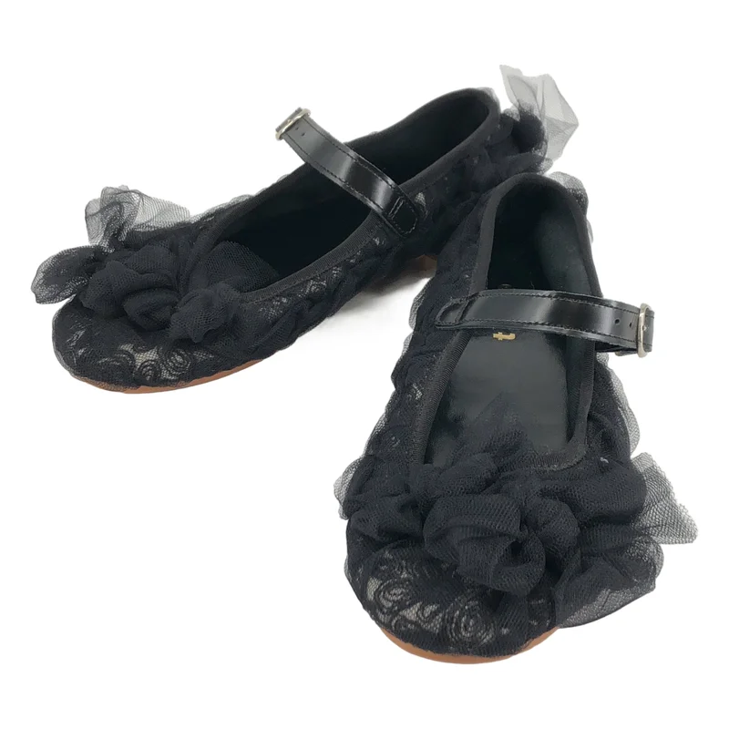 tao COMME des GARCONS / タオコムデギャルソン | レース フラットパンプス | 23.5 | レディース