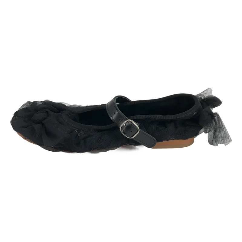 tao COMME des GARCONS / タオコムデギャルソン | レース フラットパンプス | 23.5 | レディース