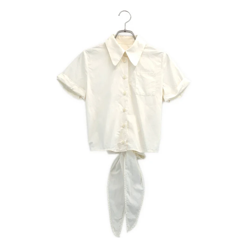 MM6 Maison Margiela / エムエムシックスメゾンマルジェラ | 変形 シャツ_半袖 S32DL0151 | 36 | レディース