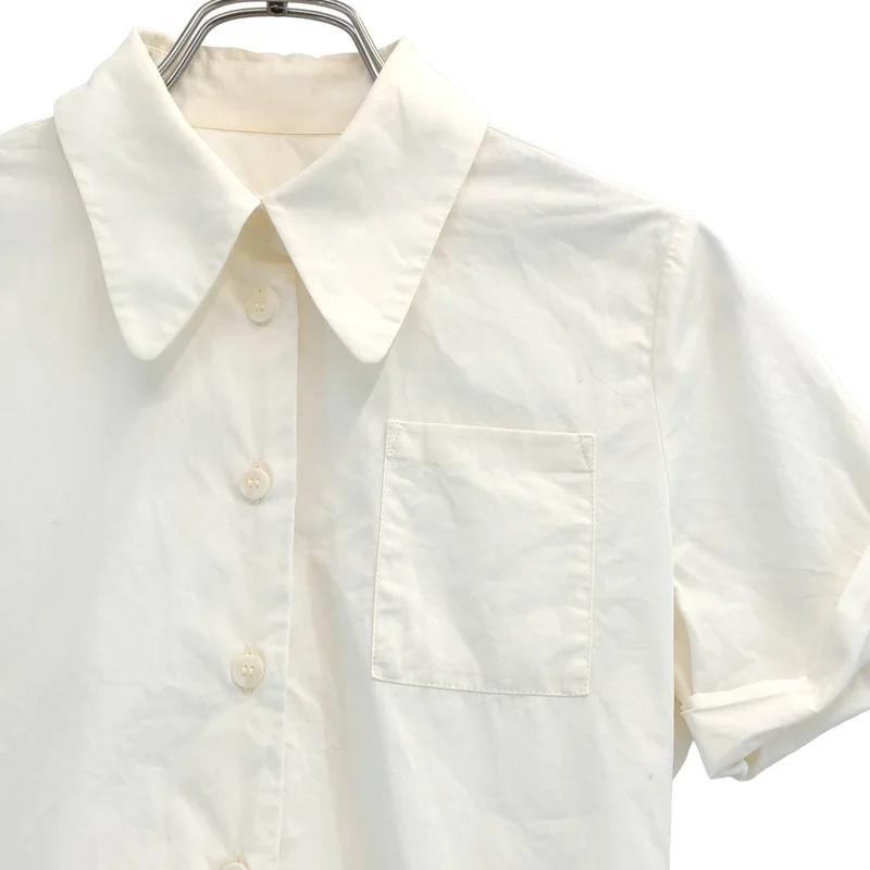 MM6 Maison Margiela / エムエムシックスメゾンマルジェラ | 変形 シャツ_半袖 S32DL0151 | 36 | レディース