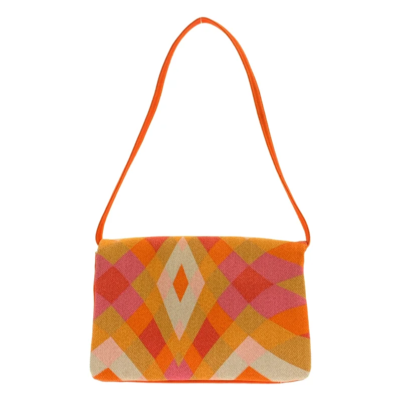 MISSONI / ミッソーニ | 総柄 スクエア ショルダーバッグ |