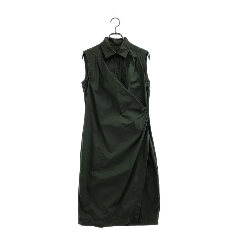 WEEKEND MAX MARA / ウィークエンドマックスマーラ | コットン ロゴボタン サイドジップ シャツ ワンピース | 38 | レディース
