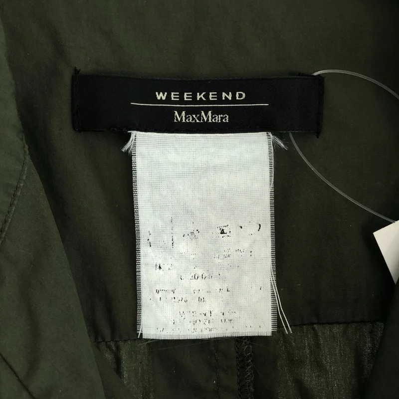 WEEKEND MAX MARA / ウィークエンドマックスマーラ | コットン ロゴボタン サイドジップ シャツ ワンピース | 38 | レディース