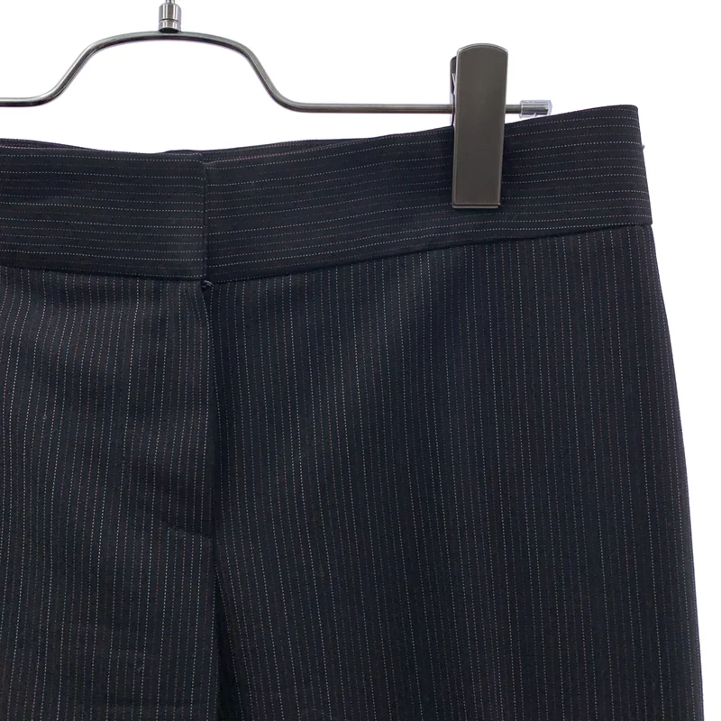 PS Paul Smith / ピーエスポールスミス | ウール ストライプ バックアジャスター スラックスパンツ | 38 | レディース