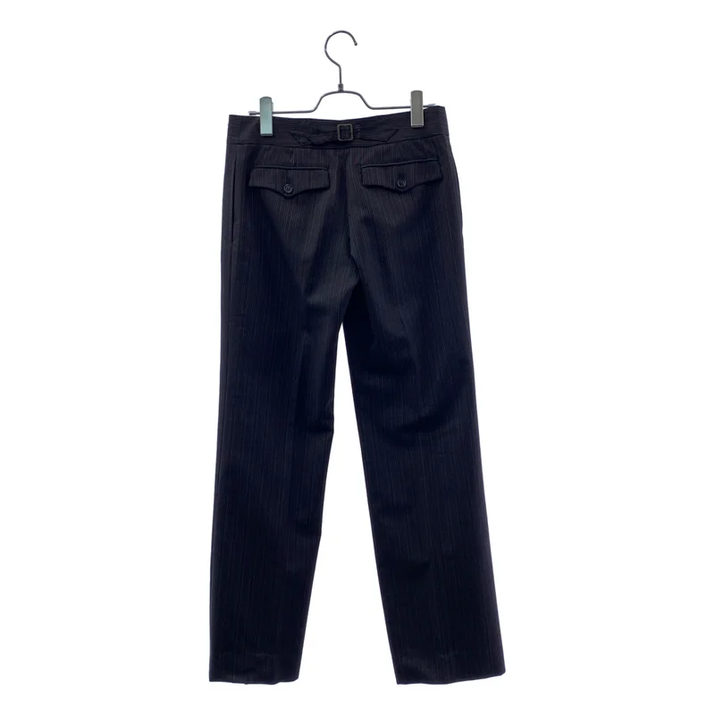 PS Paul Smith / ピーエスポールスミス | ウール ストライプ バックアジャスター スラックスパンツ | 38 | レディース