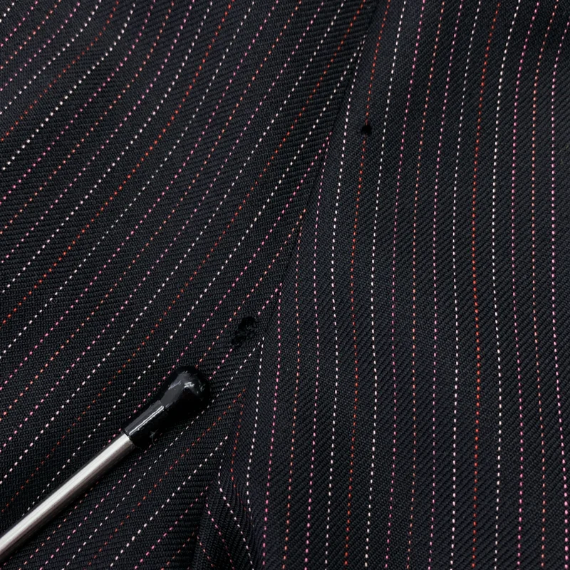 PS Paul Smith / ピーエスポールスミス | ウール ストライプ バックアジャスター スラックスパンツ | 38 | レディース