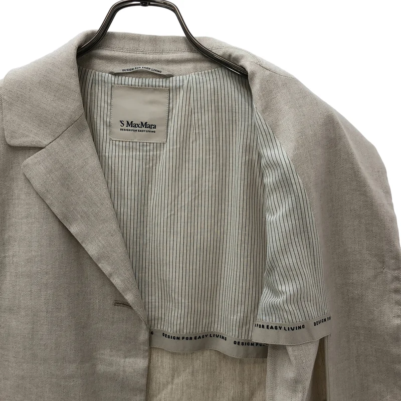 S MAX MARA / エスマックスマーラ | Caroline リネンストレッチジレ  25191510136 | 42 | レディース