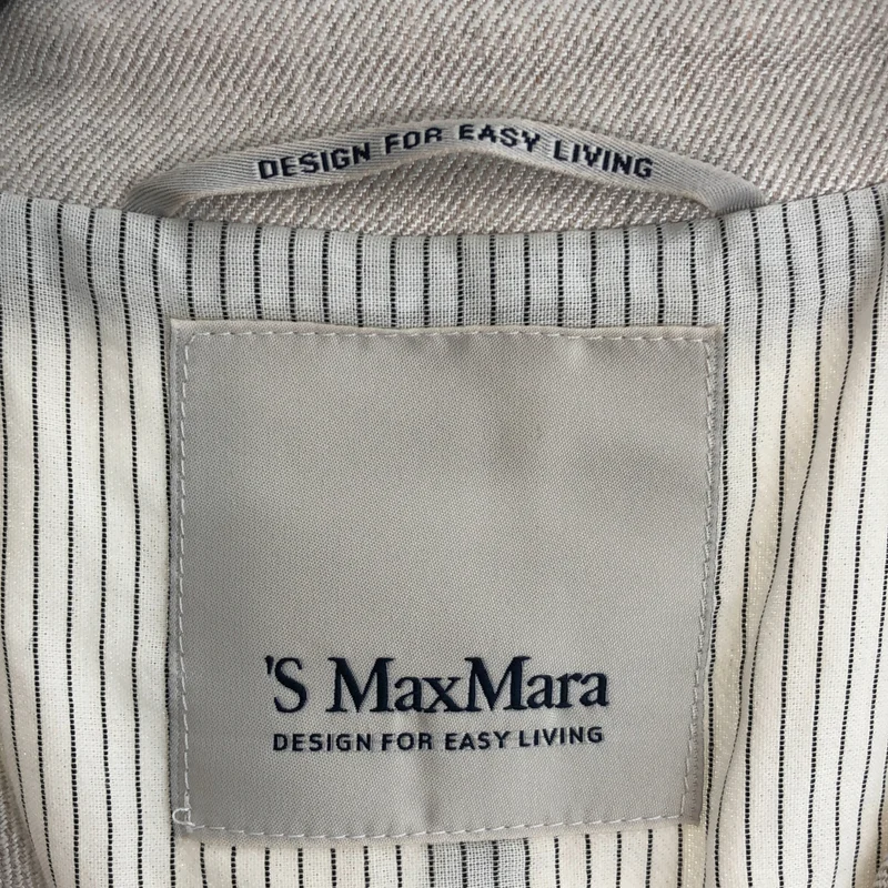 S MAX MARA / エスマックスマーラ | Caroline リネンストレッチジレ  25191510136 | 42 | レディース