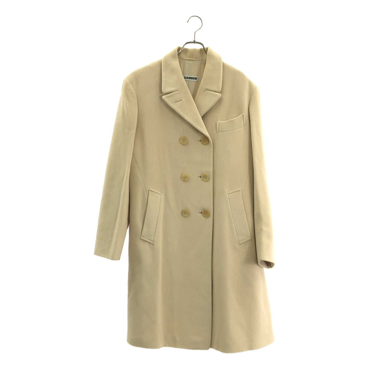 JIL SANDER ジルサンダー ダブルブレスト ロングコート JIL SANDER / ジルサンダー | レーヨン ウール ダブルブレスト コート