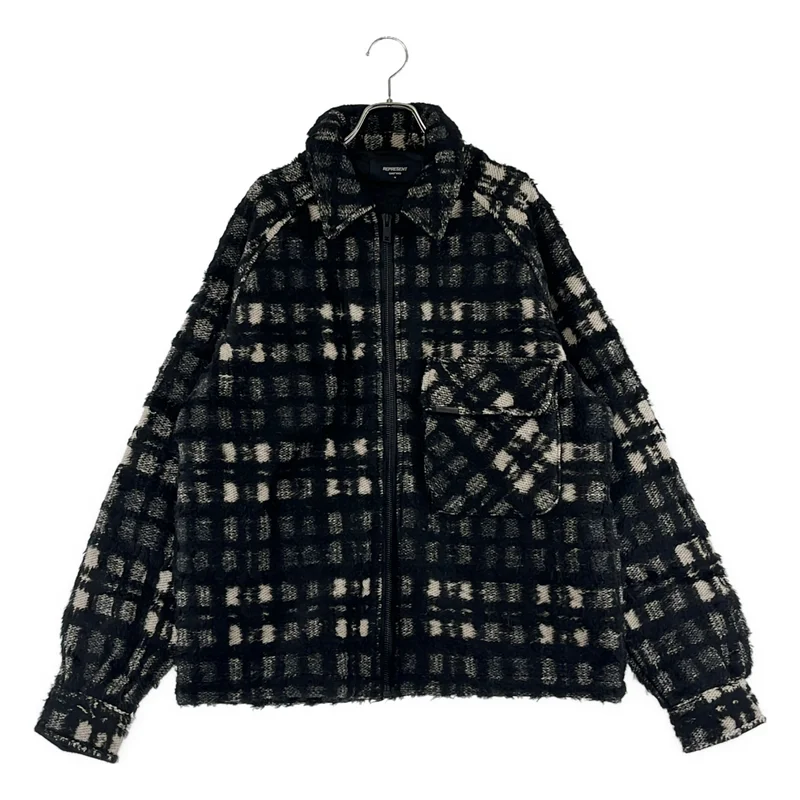 REPRESENT / リプレゼント | WORK SHIRT / ウール混 チェック ワークシャツ ジャケット | M | メンズ
