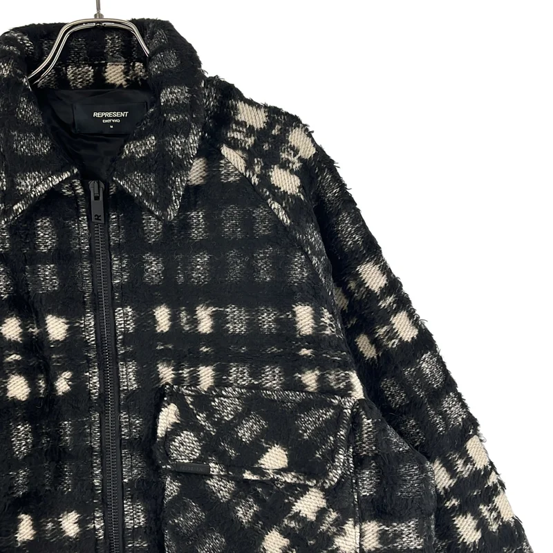 REPRESENT / リプレゼント | WORK SHIRT / ウール混 チェック ワークシャツ ジャケット | M | メンズ