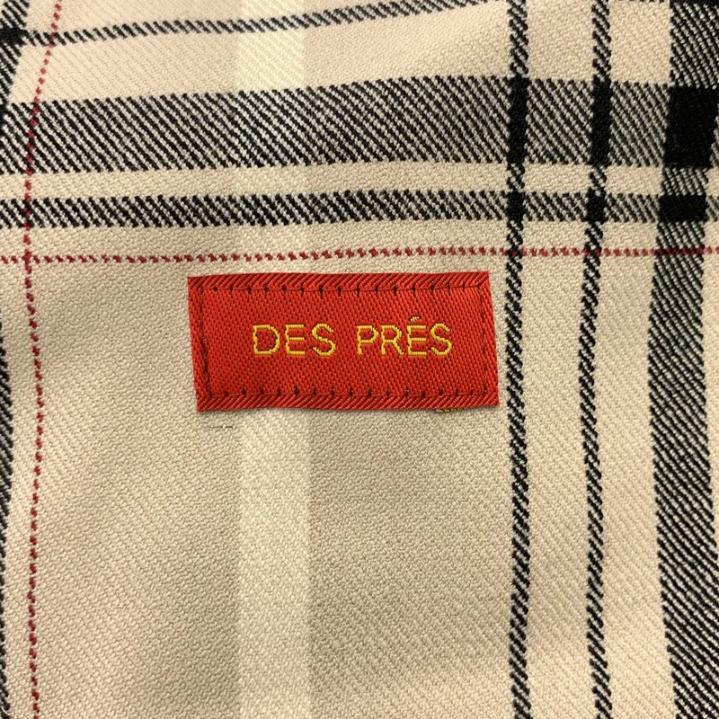 DES PRES / デプレ | ウールストレッチ チェック スラックスパンツ | 34 | レディース