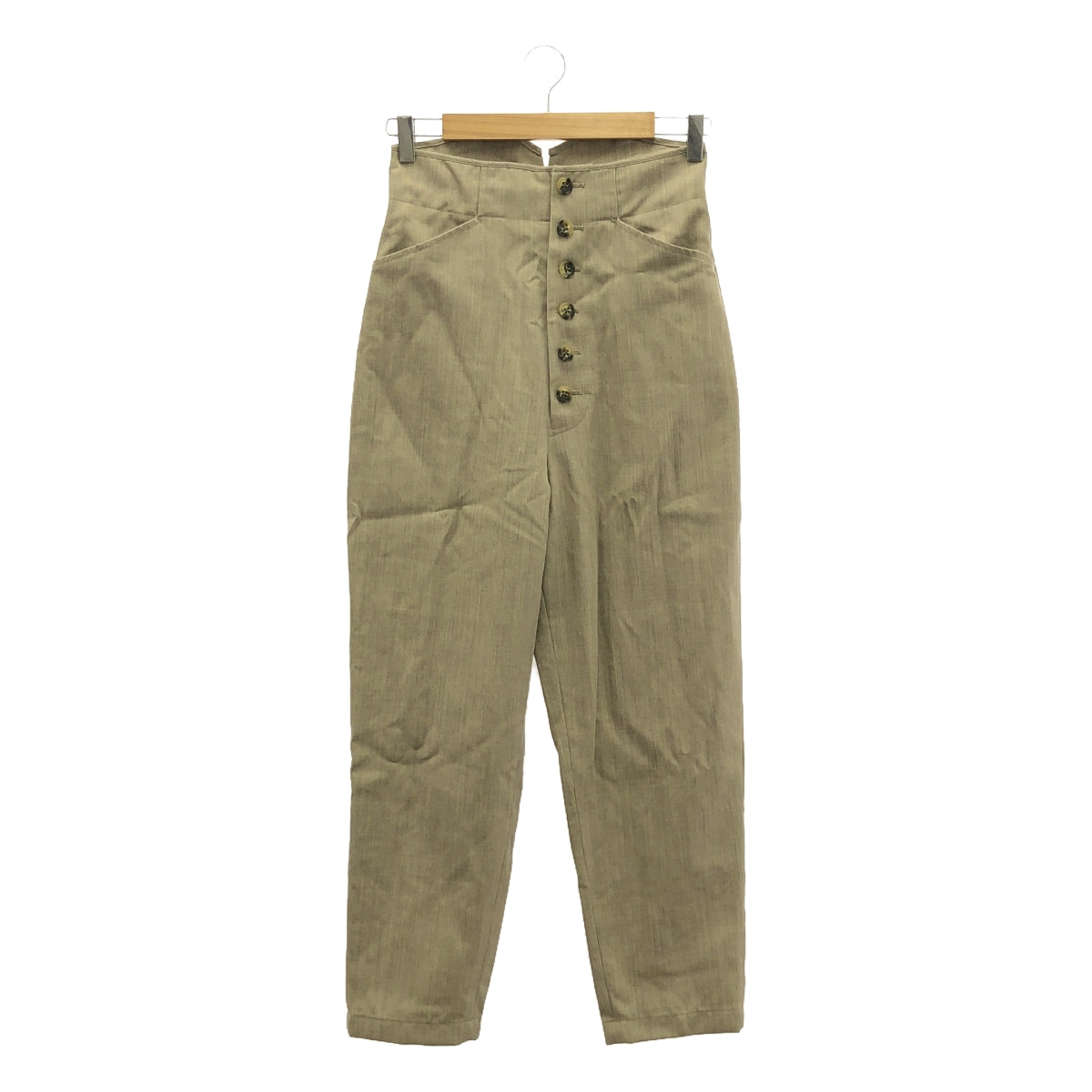 6(ROKU) / ロク | FRONT BUTTON PANTS パンツ | 34 | ベージュ