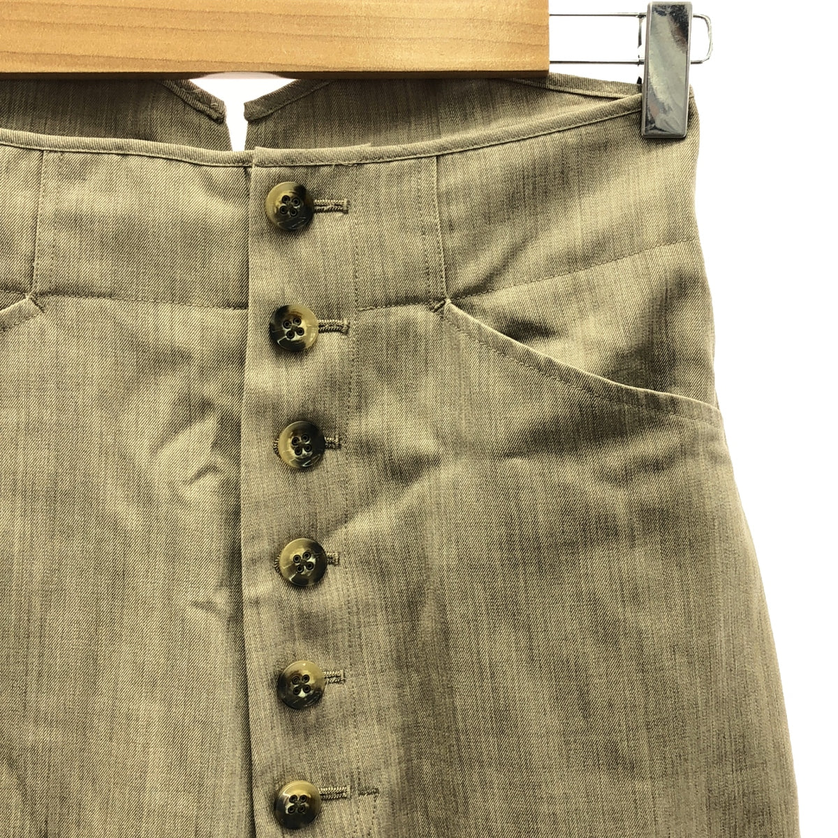 6(ROKU) / ロク | FRONT BUTTON PANTS パンツ | 34 | ベージュ