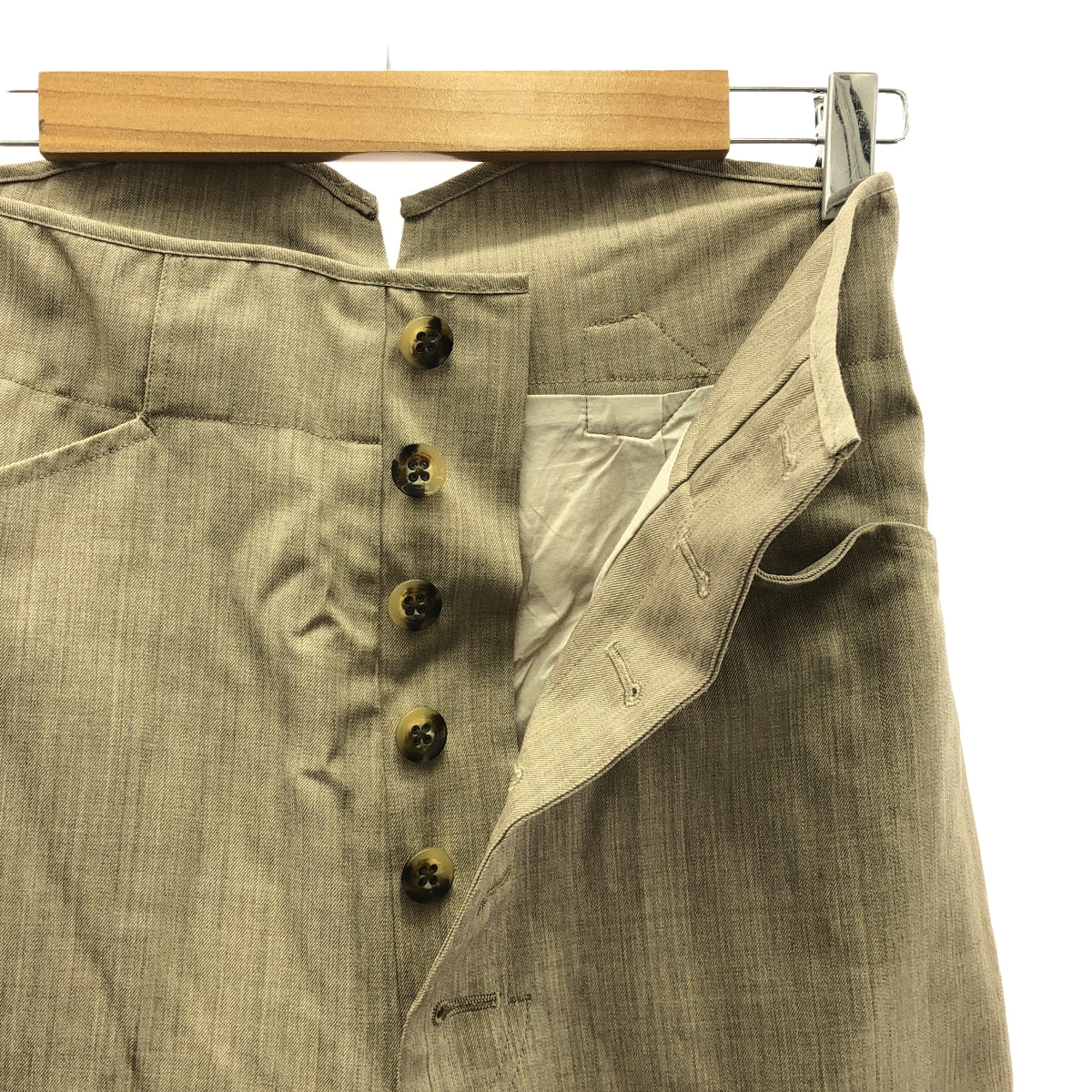 6(ROKU) / ロク | FRONT BUTTON PANTS パンツ | 34 | ベージュ