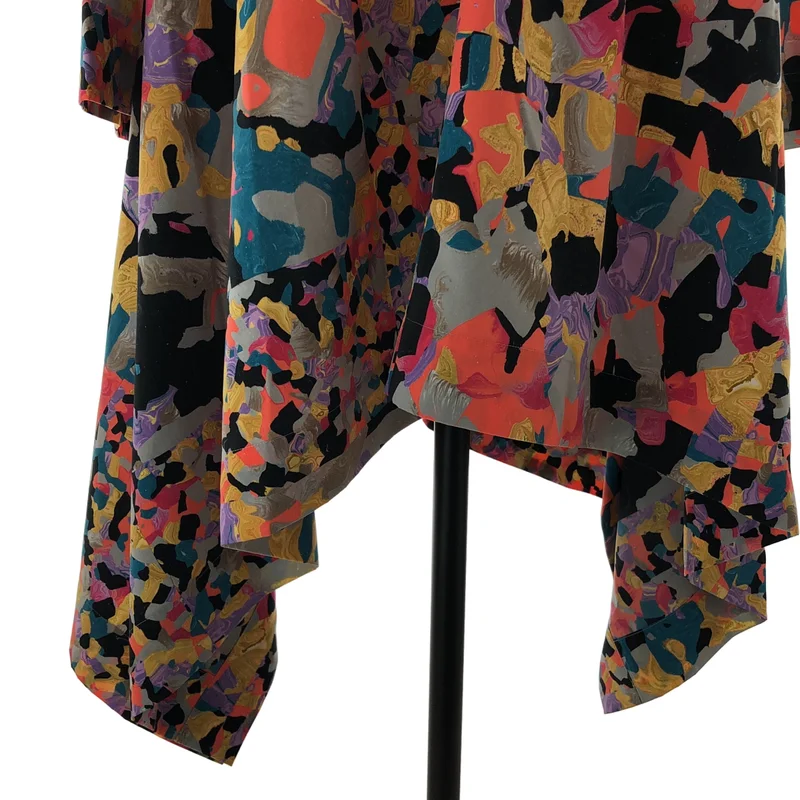 ISSEY MIYAKE / イッセイミヤケ | 2020AW | 総柄 Vネックワンピース IM03FT068 | 2 | レディース