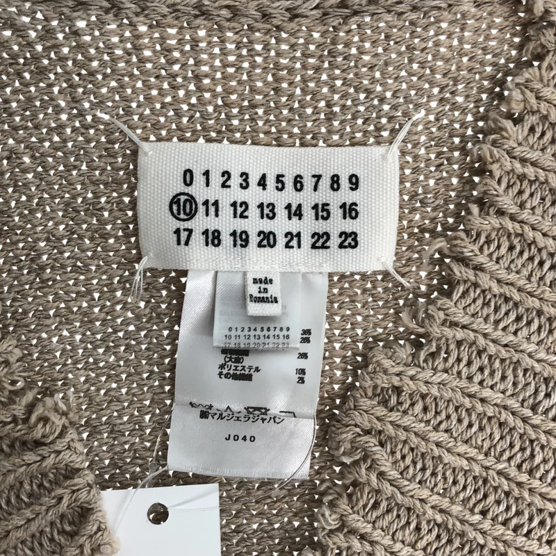 Maison Margiela / メゾンマルジェラ | 2023SS | コットンセルロースヘンプニットベスト | M | メンズ