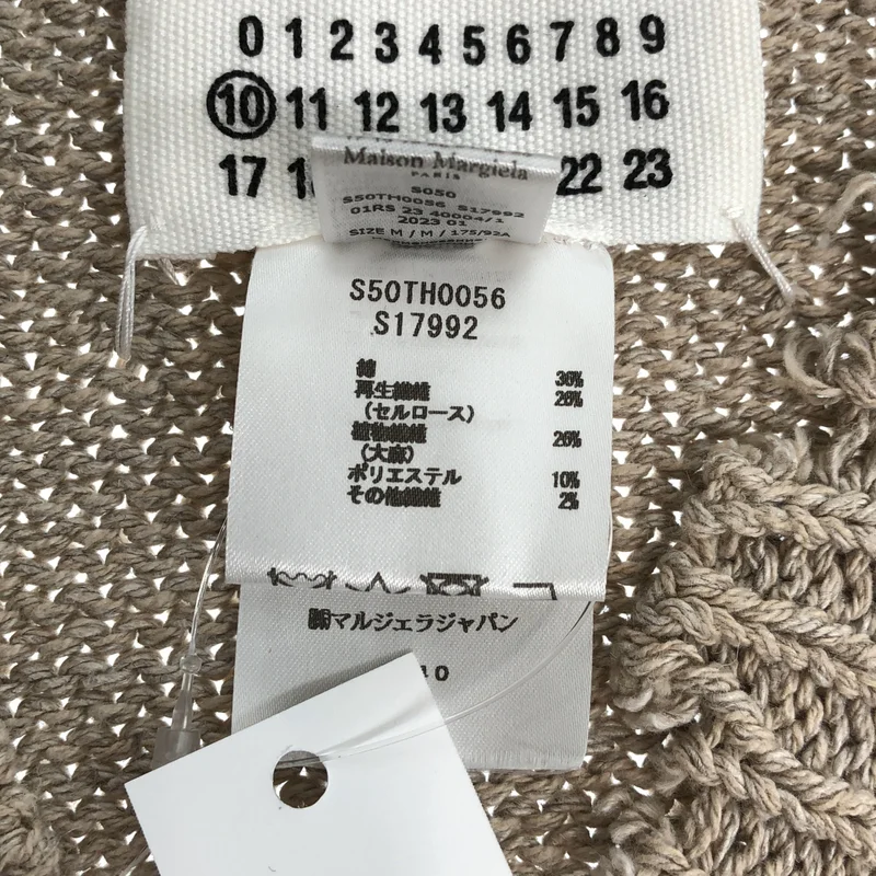 Maison Margiela / メゾンマルジェラ | 2023SS | コットンセルロースヘンプニットベスト | M | メンズ